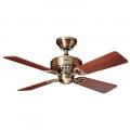 Hunter Fan 24174 107 cm Bayport Ceiling Fan - Antique Brass [Energy Class A] 220-240 volts
